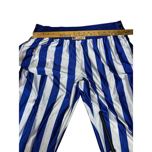 Vintage Hardwood Classic Breakaway Vintage Mens warm up Pants Blue White Striped - Picture 3 of 8